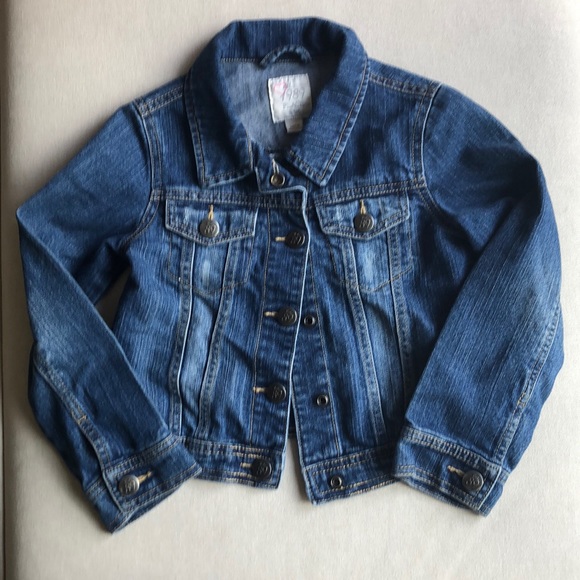 Medium wash denim jacket girls - Picture 1 of 2